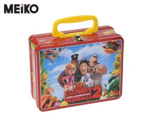 Metal Lunch Box with Plastic Handle and Hinge