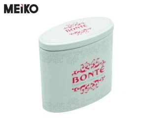Small Insert Lid Oval Tin Box for Candy