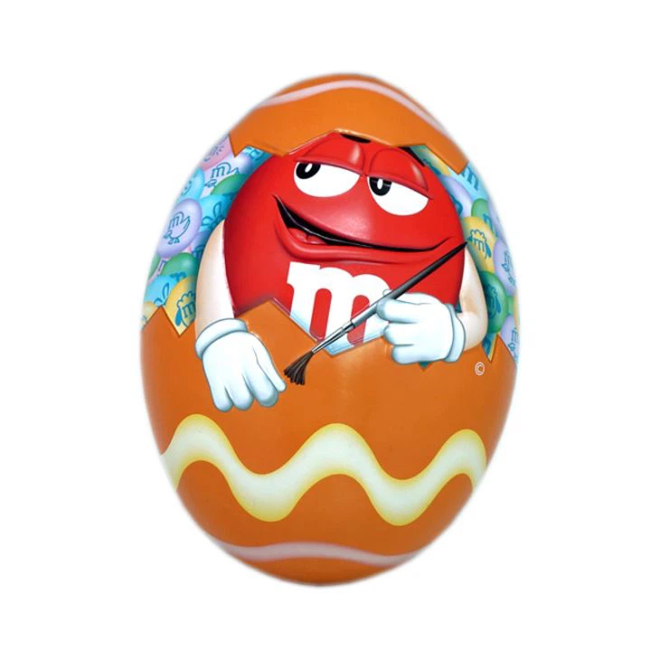 OEM Embossing Egg Shape Tin Box
