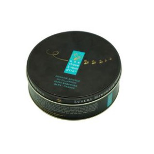 Food Grade Black Round Canister Tin Can