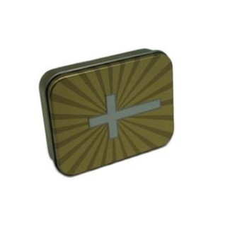 Cross Decoration OEM Tin Gift Card Box