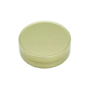 Gold Printing Round Tin Can