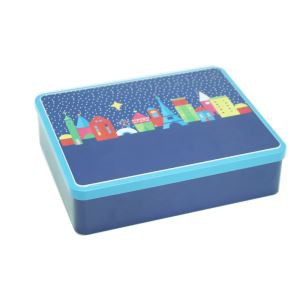Middle Size Rectangle Cookie Box Tin