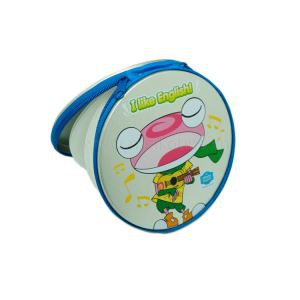 Round Tin Case For 16 CDs